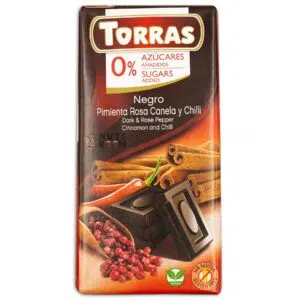 Шоколад Torras з рожевим перцем (без цукру)